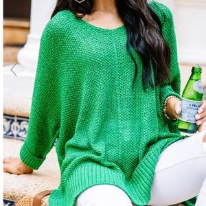 Kelly Green Oversized Sweater